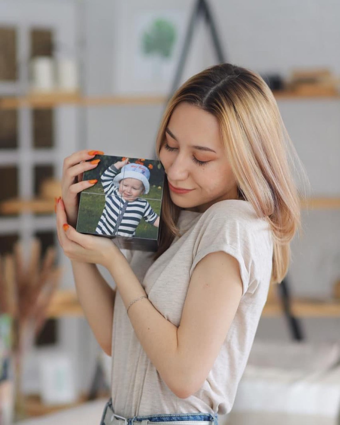 12 Fotoğraflı Sihirli Anı Küpü